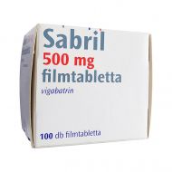 Сабрил (Вигабатрин) таблетки 500мг №100 (100 таблеток)