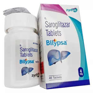 Сароглитазар Bilypsa :: Lipaglyn, Липаглин аналог :: 4мг таблетки №45