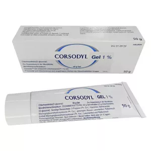 Корсодил зубной гель 1% 50г