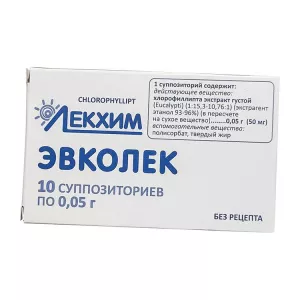 Эвколек свечи 0,05г №10