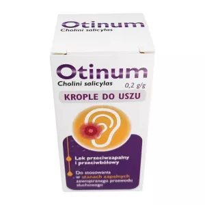 Отинум капли ушные 20% 10г