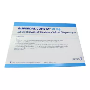 Рисполепт Конста 50мг (название в Турции Риспердал Конста :: Risperdal Consta 50mg) сусп. для в/м введ. №1