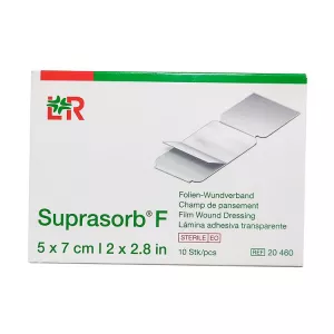 Супрасорб Ф (Suprasorb F) 5*7см стер. пленка для перевязки ран №10!!