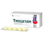 Тиоцетам таблетки форте 400+100мг №60