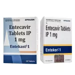 Фото Энтекавир :: Энтекор (Entekor), Энтекаст (Entekast) :: аналог Бараклюд 1мг табл. №30
