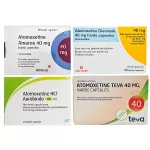 Фото Атомоксетин HCL 40 мг Европа :: Аналог Когниттера :: Aurobindo / Amarox / Glenmark / Teva капс. №30